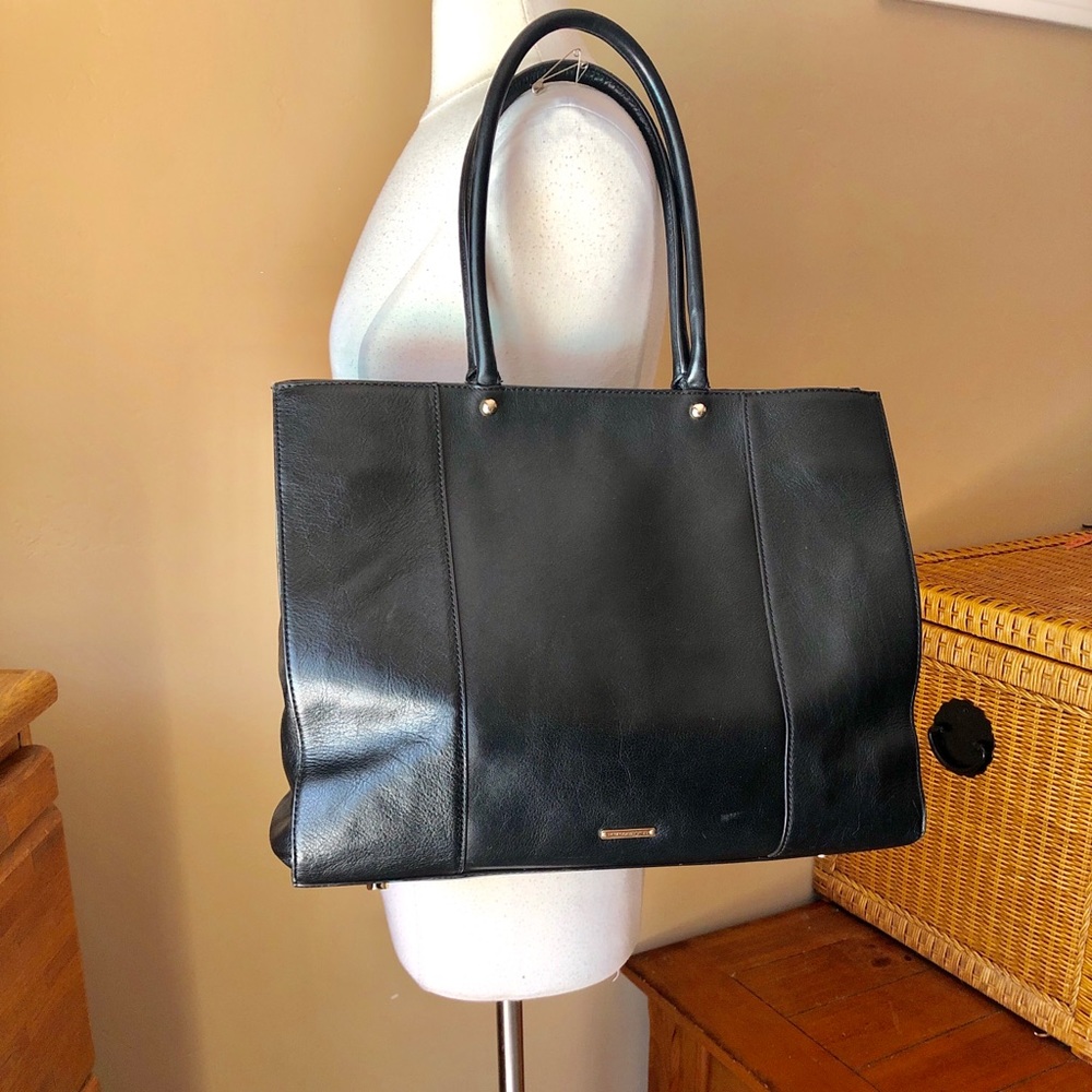 Rebecca Minkoff Black Leather "MAB" Tote Bag